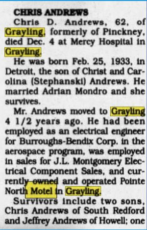 Pointe North Motel - Dec 1995 Former Owner Passes Away (newer photo)